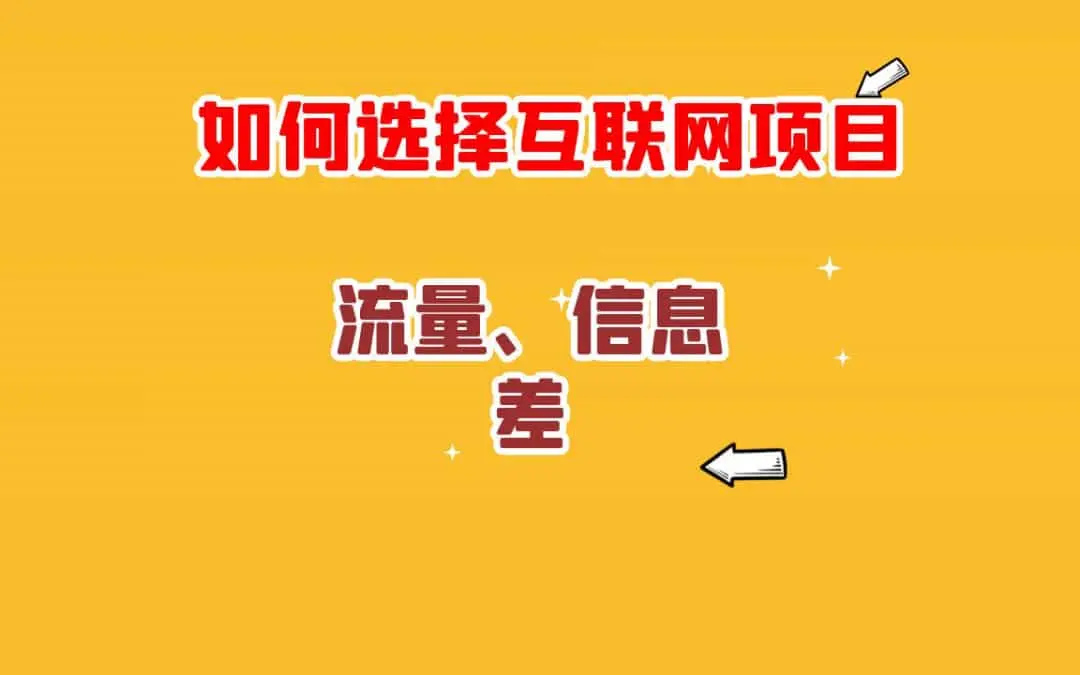 选择适合的互联网项目