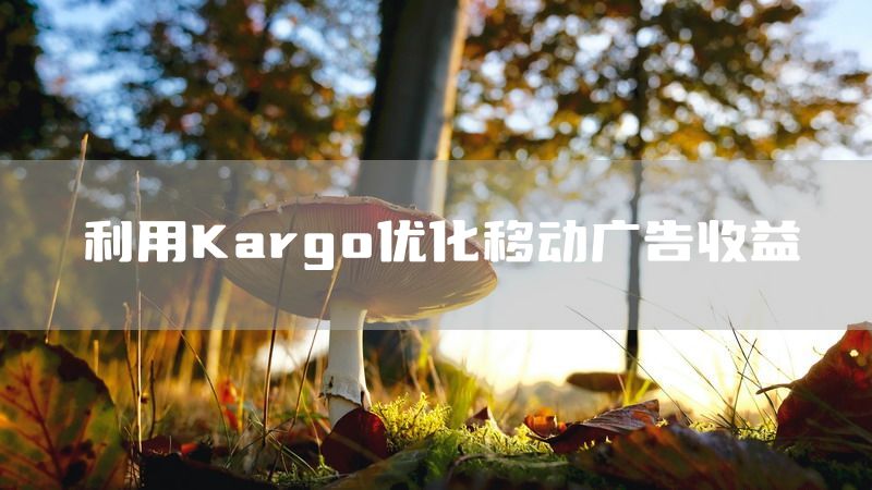 利用Kargo优化移动广告收益