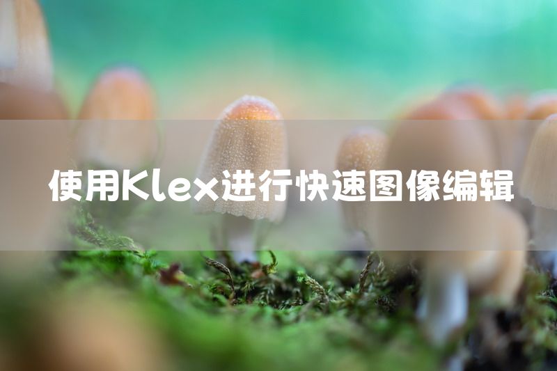 使用Klex进行快速图像编辑