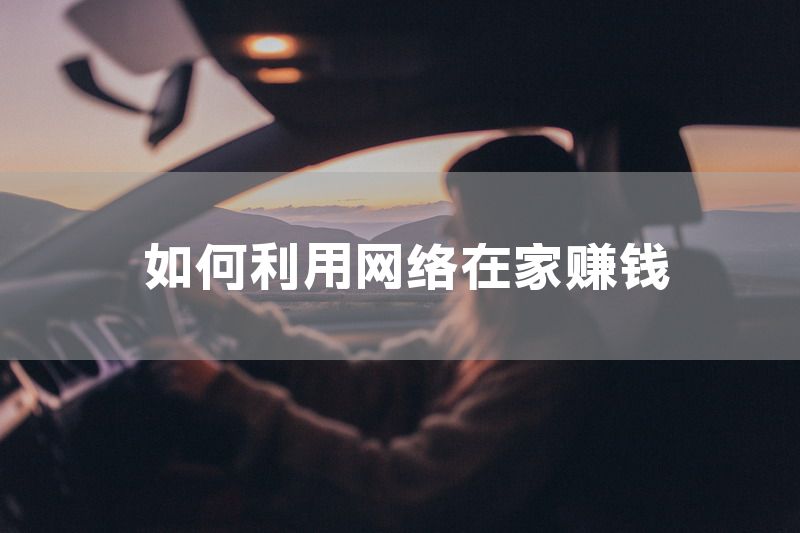 如何利用网络在家赚钱