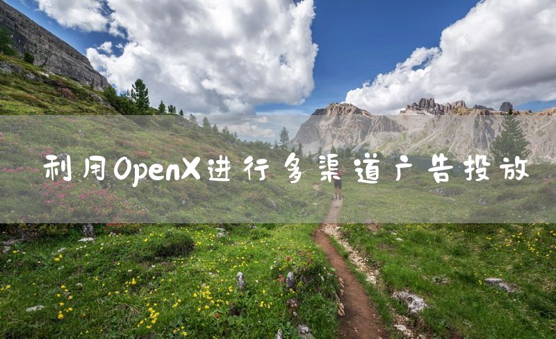 利用OpenX进行多渠道广告投放