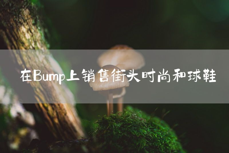 在Bump上销售街头时尚和球鞋