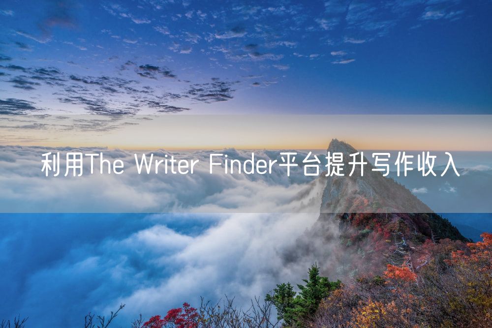 利用The Writer Finder平台提升写作收入