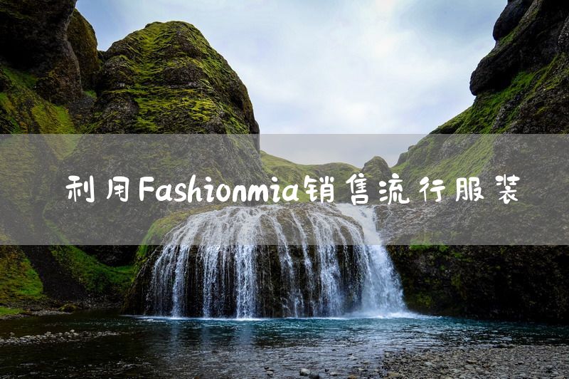 利用Fashionmia销售流行服装