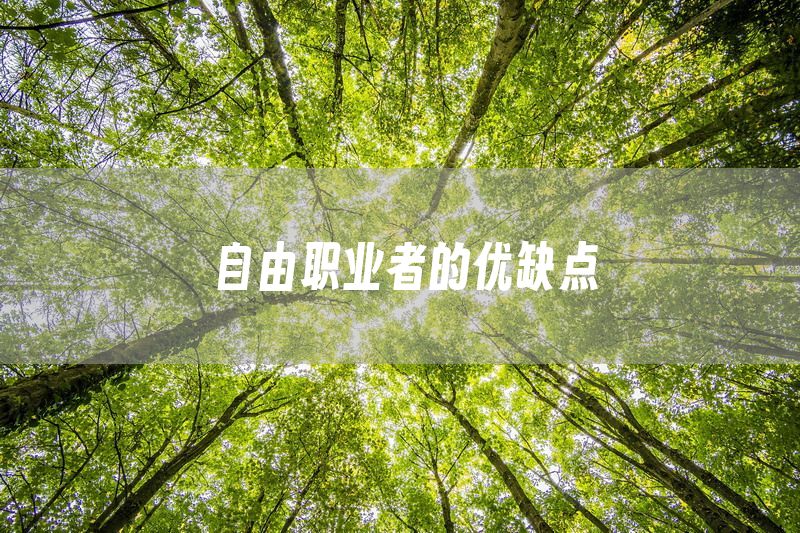 自由职业者的优缺点