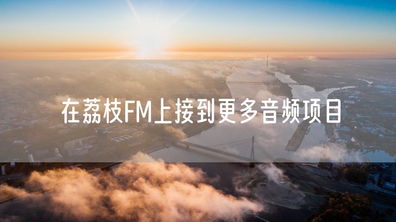 在荔枝FM上接到更多音频项目