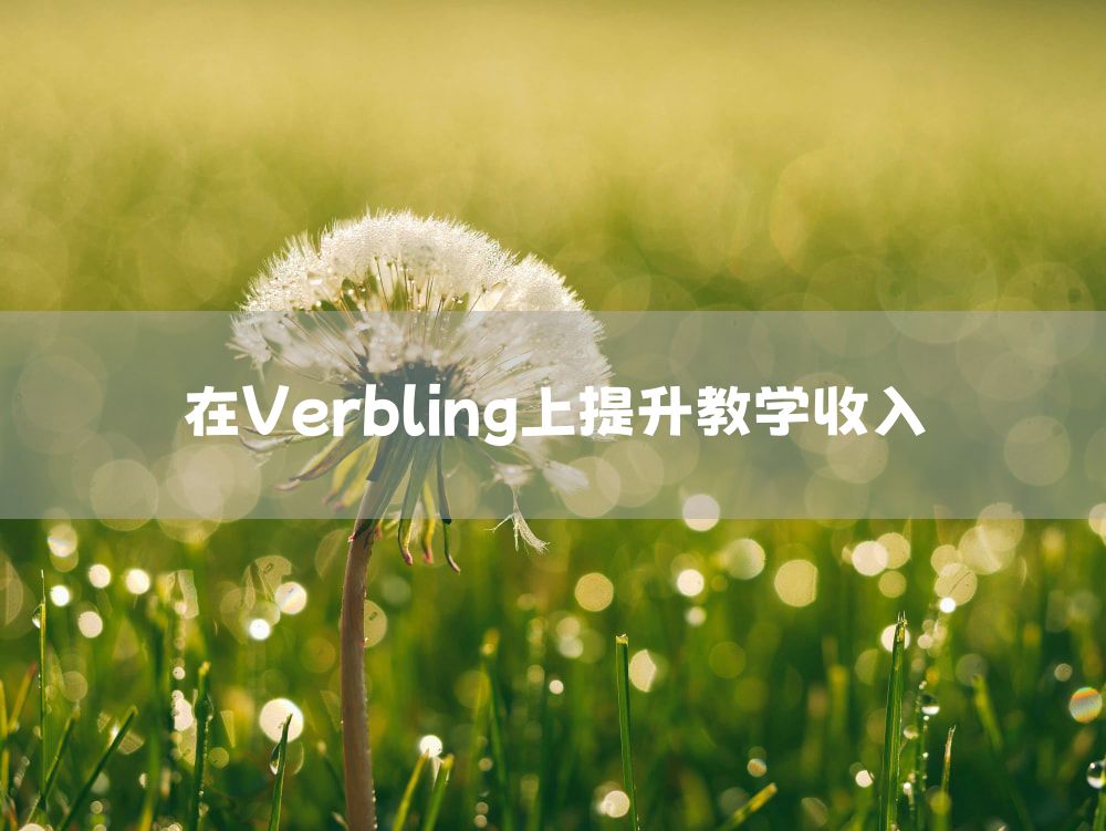 在Verbling上提升教学收入