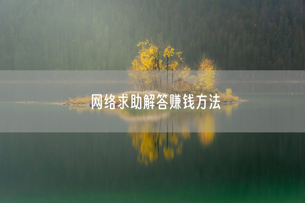 网络求助解答赚钱方法