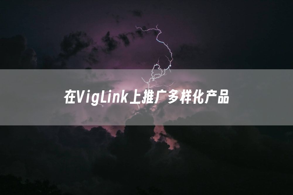 在VigLink上推广多样化产品