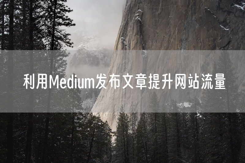 利用Medium发布文章提升网站流量