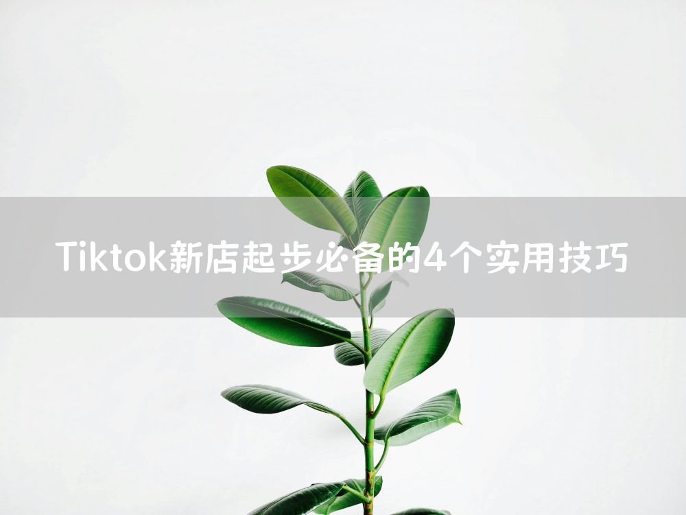 Tiktok新店起步必备的4个实用技巧