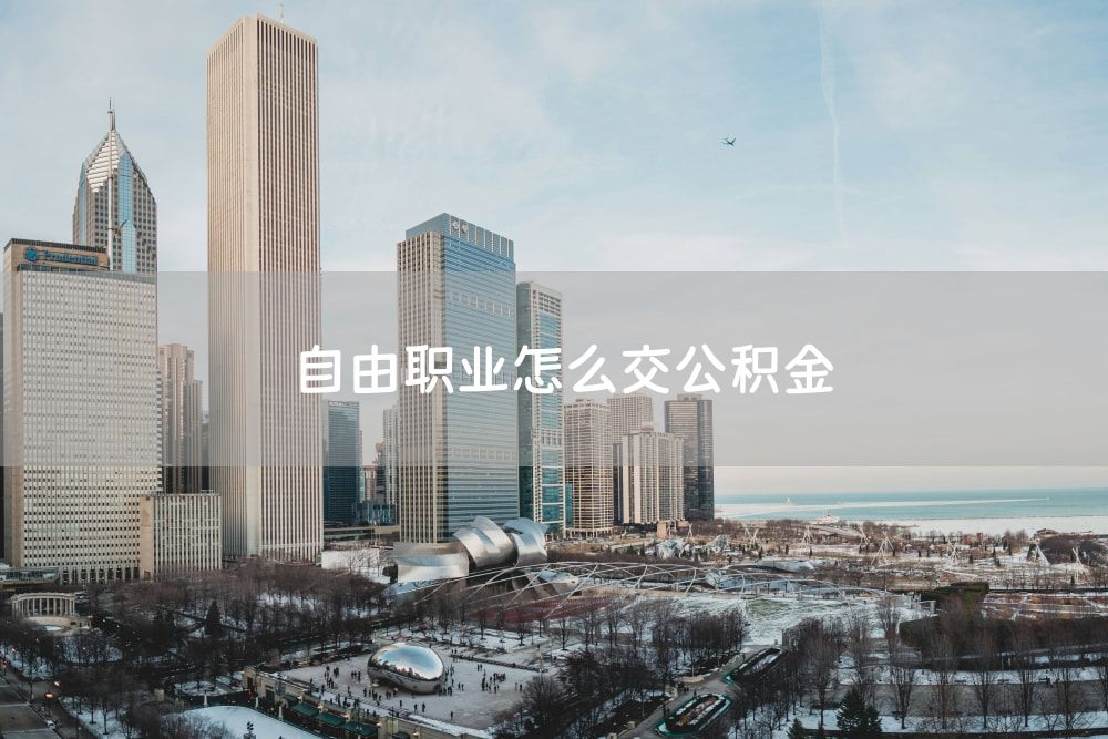 自由职业怎么交公积金