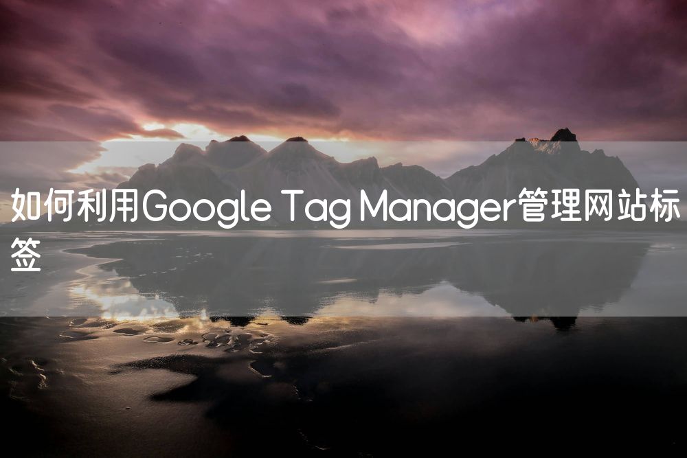 如何利用Google Tag Manager管理网站标签