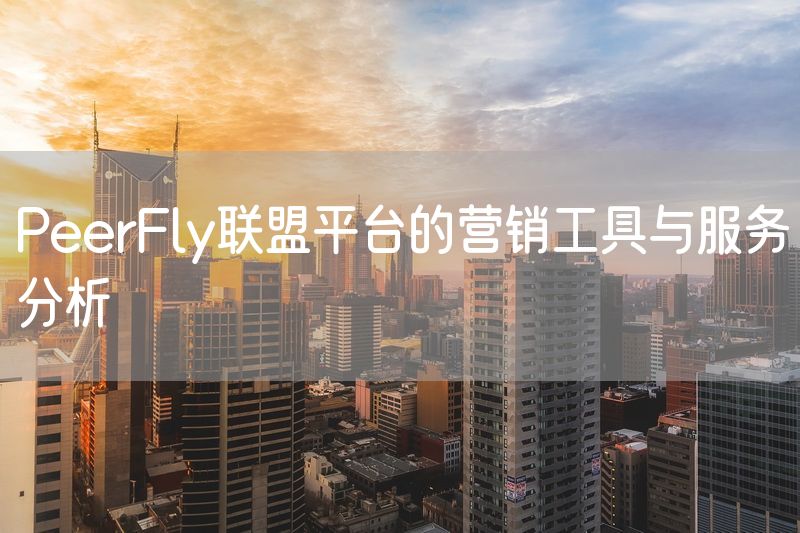 PeerFly联盟平台的营销工具与服务分析