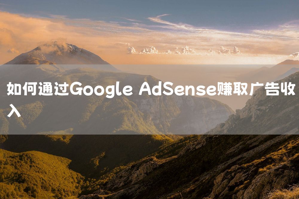 如何通过Google AdSense赚取广告收入