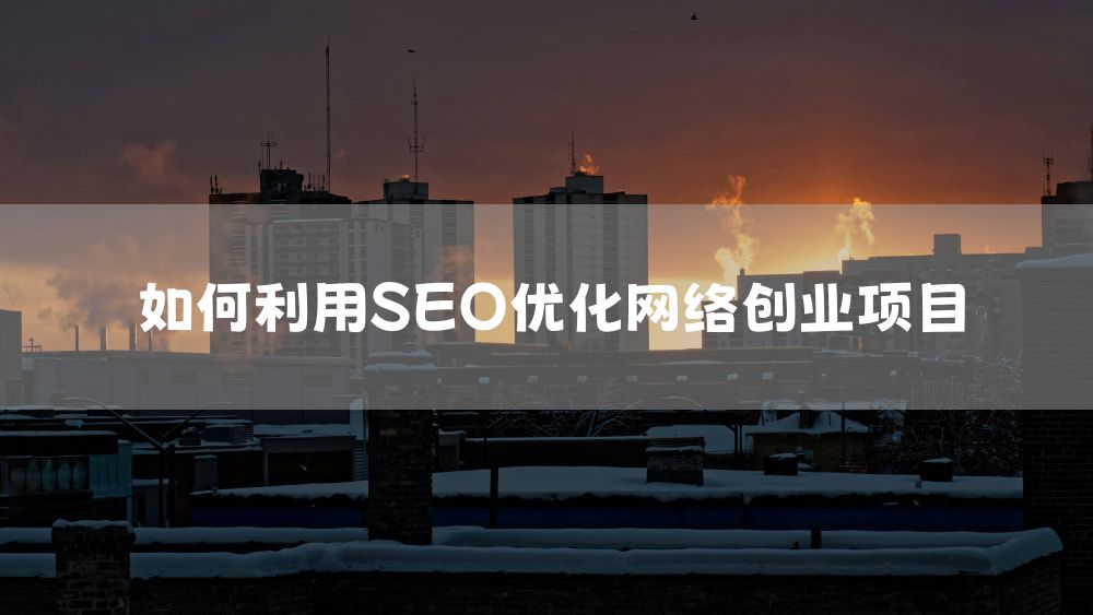 如何利用SEO优化网络创业项目