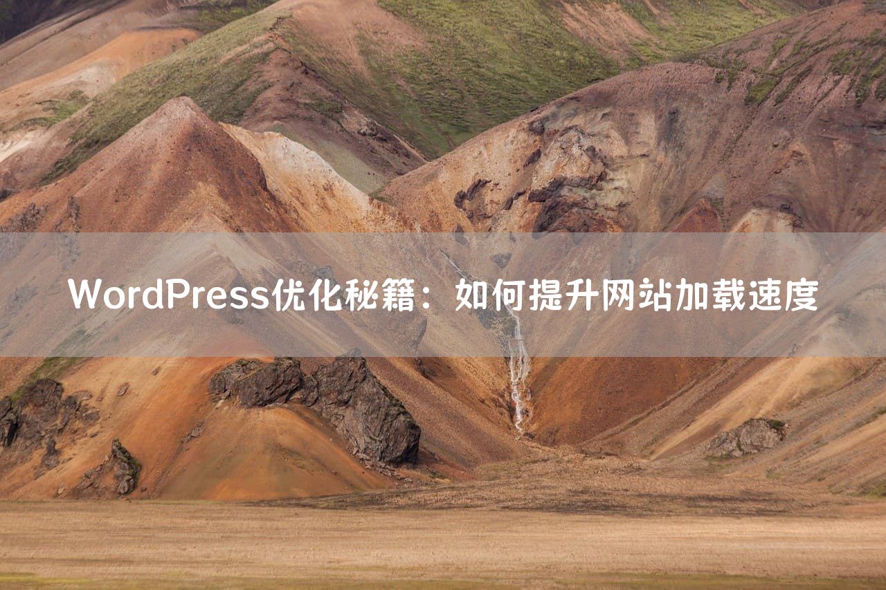 WordPress优化秘籍：如何提升网站加载速度