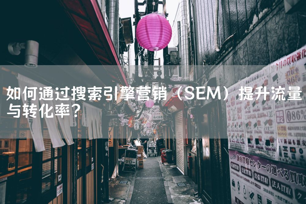 如何通过搜索引擎营销（SEM）提升流量与转化率？