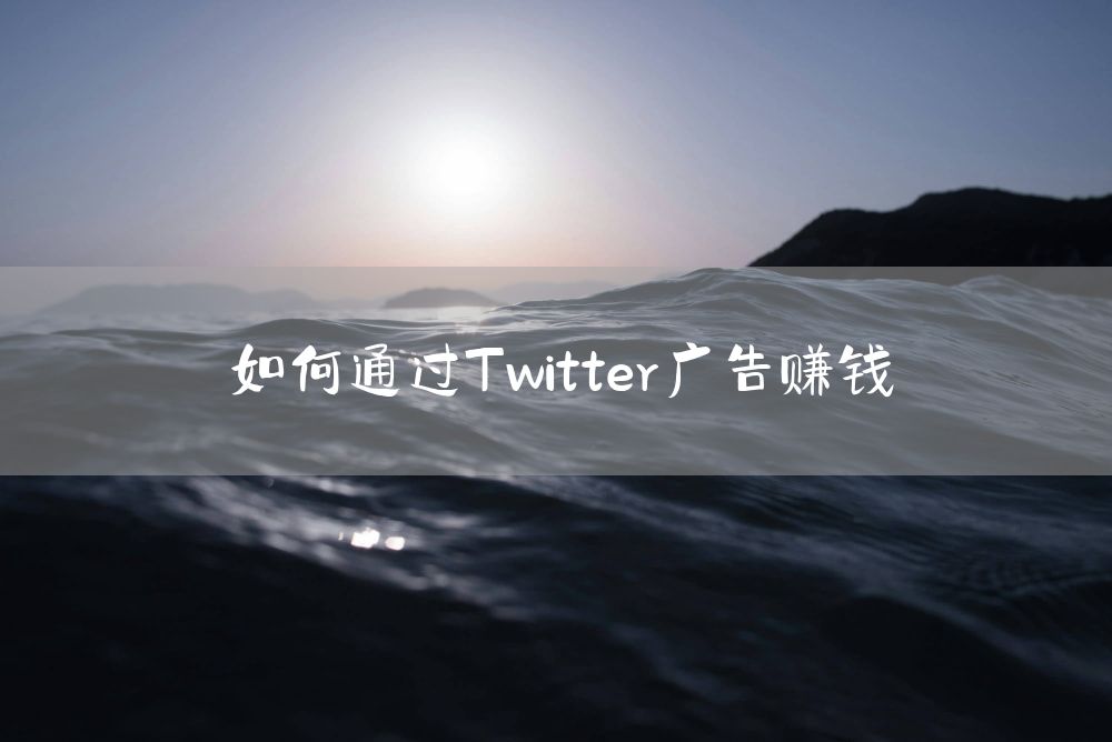 如何通过Twitter广告赚钱