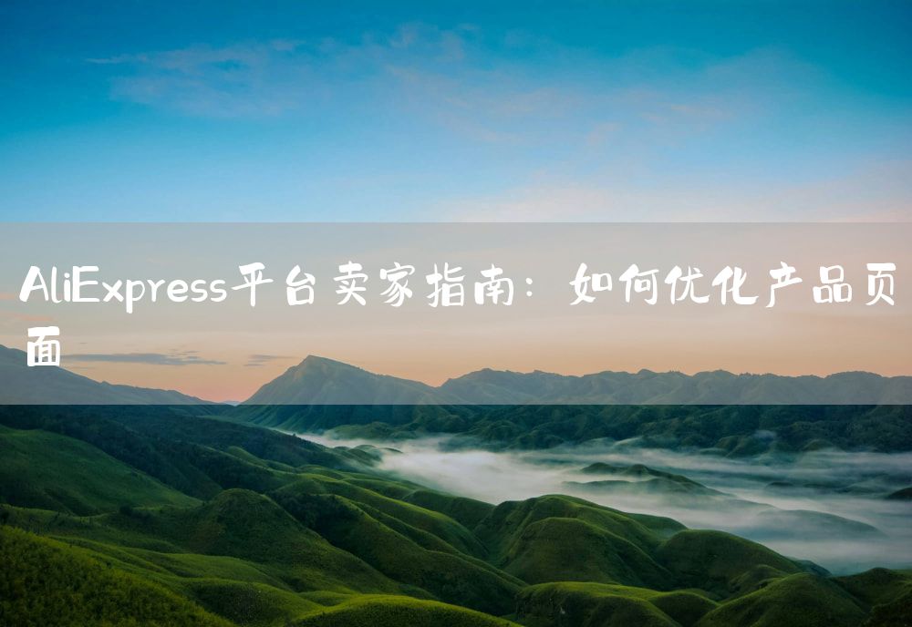 AliExpress平台卖家指南：如何优化产品页面