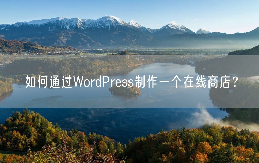 如何通过WordPress制作一个在线商店？