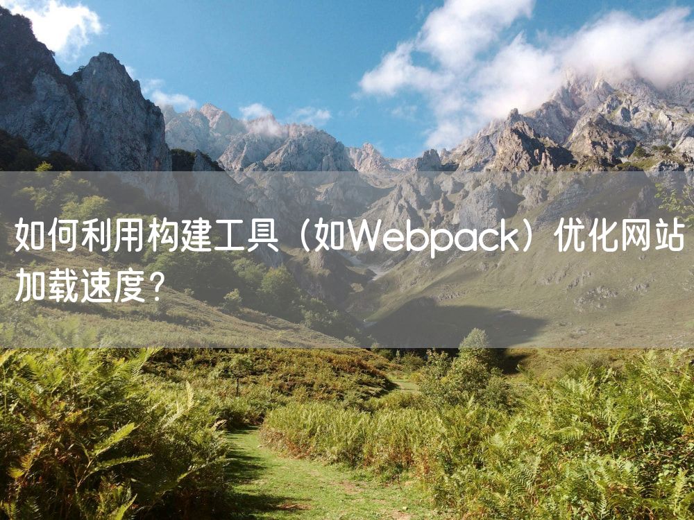 如何利用构建工具（如Webpack）优化网站加载速度？